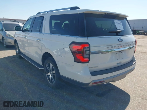 2023 Ford Expedition Max Limited with VIN 1FMJK2A84PEA55610, listed as a IAAI auction lot 42500550 with 48,006 mi miles and . Bid and sale history available at DreamBid. Image 3.