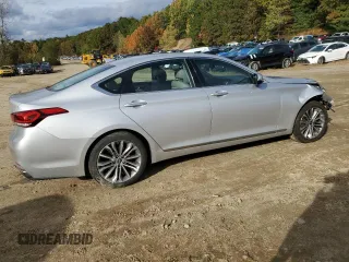 2017 Genesis G80 3.8L with VIN KMHGN4JE2HU201321, listed as a Copart auction lot 75986504 with 79,064 mi miles and Salvage Title. Bid and sale history available at carsss.com. Image 3.