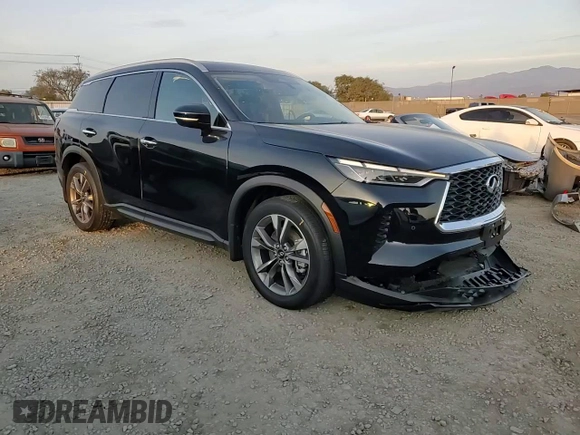 2024 Infiniti QX60 Luxe with VIN 5N1DL1FS7RC341460, listed as a Copart auction lot 43569605 with 4,080 mi miles and Salvage title. Bid and sale history available at DreamBid. Image 12.