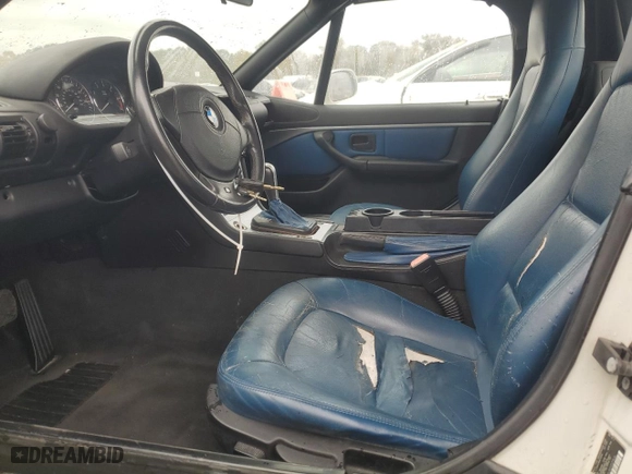 2001 BMW Z3 2.5i with VIN WBACN33411LM00256, listed as a Copart auction lot 78167644 with 87,027 mi miles and Salvage Title. Bid and sale history available at carsss.com. Image 7.