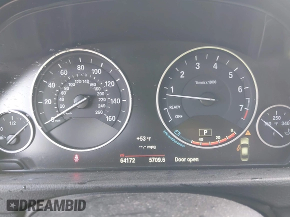 2015 BMW 3 Series 320i with VIN WBA3B1G59FNT64540, listed as a IAAI auction lot 41654543 with 64,172 mi miles. Bid and sale history available at carsss.com. Image 7.