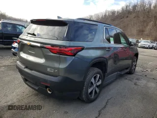 2022 Chevrolet Traverse LT Leather with VIN 1GNERHKW9NJ105351, listed as a Copart auction lot 83331064 with 25,013 mi miles and Salvage Title. Bid and sale history available at carsss.com. Image 3.