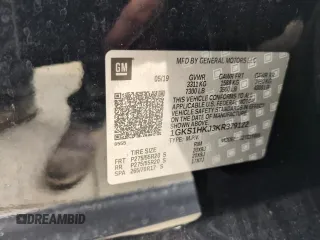 2019 GMC Yukon XL Denali with VIN 1GKS1HKJ3KR379122, listed as a Copart auction lot 74506994 with 0 mi miles and Non Repairable. Bid and sale history available at carsss.com. Image 14.