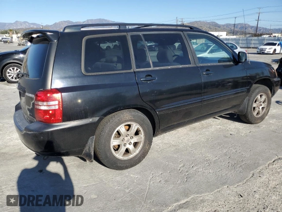 2001 Toyota Highlander with VIN JTEGF21AX10013948, listed as a Copart auction lot 46531415 with 198,072 mi miles and Salvage title. Bid and sale history available at DreamBid. Image 3.