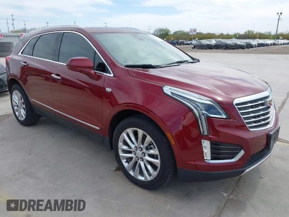 2017 Cadillac XT5 Platinum AWD with VIN 1GYKNFRS9HZ126747, listed as a IAAI auction lot 41810902 with 106,507 mi miles. Bid and sale history available at carsss.com. Image 1.