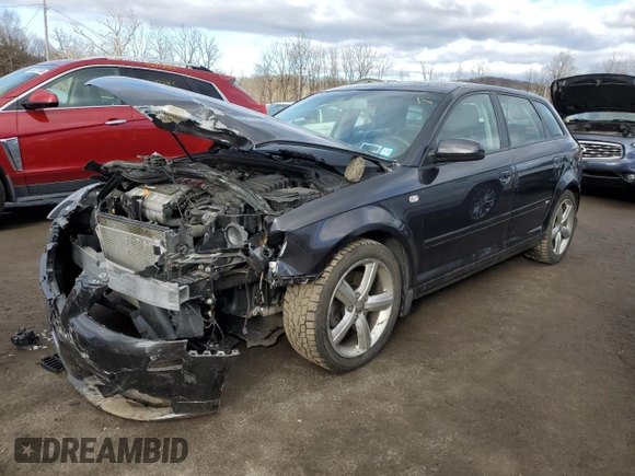 2008 Audi A3 S-Line with VIN WAUKD78PX8A086735, listed as a Copart auction lot 85099384 with 67,457 mi miles and Salvage Title. Bid and sale history available at carsss.com. Image 1.
