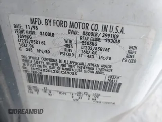 1999 Ford F-250 XL с VIN 1FTNX20L2XEC69055, выставлен на аукционе IAAI как лот 42013501 с пробегом 261 851 миль миль и . История ставок и продаж доступна на DreamBid. Изображение 9.