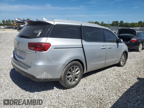 2020 Kia Sedona LX with VIN KNDMB5C19L6635216, listed as a Copart auction lot 69744734 with 0 mi miles and Salvage Title. Bid and sale history available at carsss.com. Image 3.