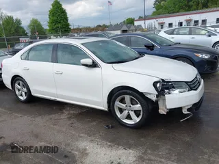 2013 Volkswagen Passat SE with VIN 1VWBH7A36DC110720, listed as a IAAI auction lot 41997869 with 114,246 mi miles and . Bid and sale history available at DreamBid. Image 13.