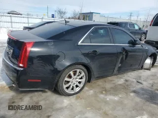 2008 Cadillac CTS AWD w/1SB with VIN 1G6DT57V380176126, listed as a Copart auction lot 46101225 with 144,871 mi miles and Salvage Title. Bid and sale history available at carsss.com. Image 3.