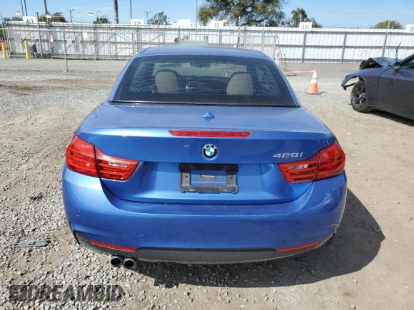 2015 BMW 4 Series 428i with VIN WBA3V7C53FP772021, listed as a Copart auction lot 50840895 with 69,847 mi miles and Salvage Title. Bid and sale history available at carsss.com. Image 6.