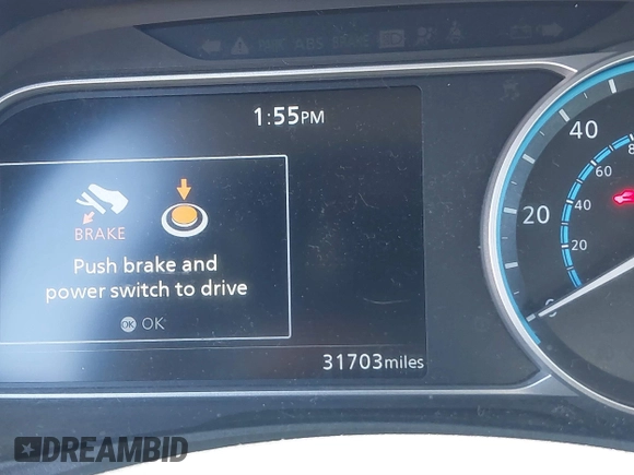 2019 Nissan LEAF SV z VIN 1N4AZ1CP0KC305899, wystawiony jako IAAI lot #41746355 z przebiegiem 31 703 mil mil oraz . Historia ofert i sprzedaży dostępna na DreamBid. Obrazek 15.