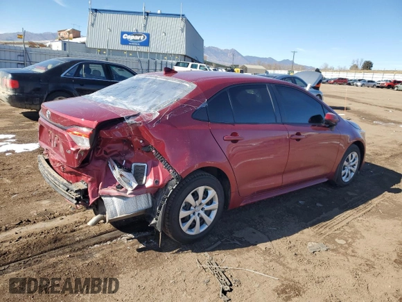 2024 Toyota Corolla LE with VIN JTDB4MEE0RJ016277, listed as a Copart auction lot 45208175 with 11,230 mi miles and Salvage Title. Bid and sale history available at carsss.com. Image 3.