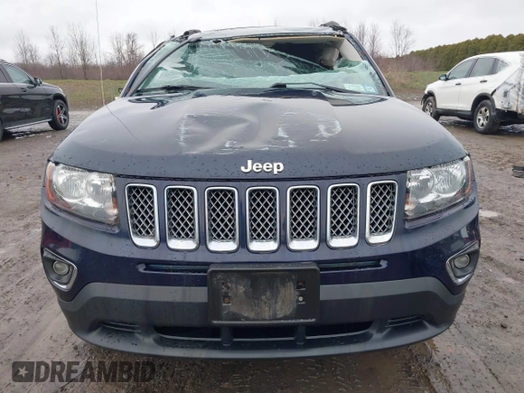 2016 Jeep Compass High Altitude Edition with VIN 1C4NJDEB0GD696124, listed as a IAAI auction lot 41973334 with 67,056 mi miles. Bid and sale history available at carsss.com. Image 13.