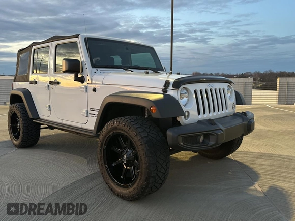 2018 Jeep Wrangler JK Unlimited Sport S with VIN 1C4BJWDG3JL805961, listed as a Copart auction lot 42876675 with 58,839 mi miles and Salvage Title. Bid and sale history available at carsss.com. Image 1.