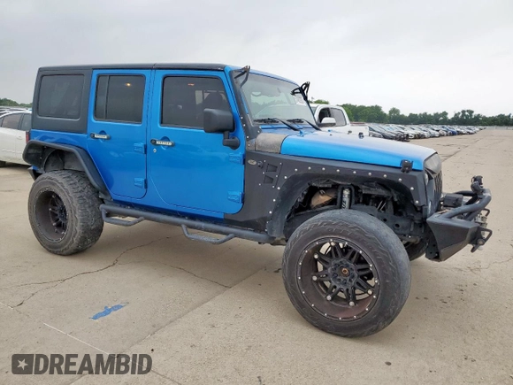 2015 Jeep Wrangler Unlimited Sport with VIN 1C4BJWDG1FL726599, listed as a Copart auction lot 57483935 with 112,067 mi miles and Clean title. Bid and sale history available at DreamBid. Image 4.