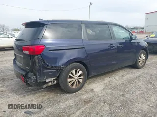 2018 Kia Sedona LX with VIN KNDMB5C15J6352017, listed as a IAAI auction lot 41787590 with 110,159 mi miles. Bid and sale history available at carsss.com. Image 4.