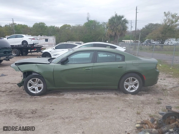 2023 Dodge Charger SXT with VIN 2C3CDXBG8PH608380, listed as a IAAI auction lot 41649203 with 26,450 mi miles. Bid and sale history available at carsss.com. Image 14.