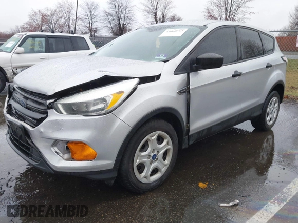 2017 Ford Escape S with VIN 1FMCU0F76HUE83497, listed as a IAAI auction lot 41868513 with 90,511 mi miles. Bid and sale history available at carsss.com. Image 2.