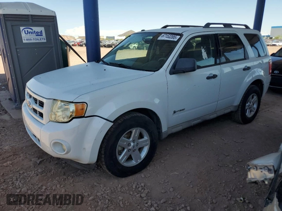 2009 Ford Escape Hybrid z VIN 1FMCU59329KB62379, wystawiony jako Copart lot #67153395 z przebiegiem 110 881 mil mil oraz Czysty tytuł • Clean title. Historia ofert i sprzedaży dostępna na DreamBid. Obrazek 1.