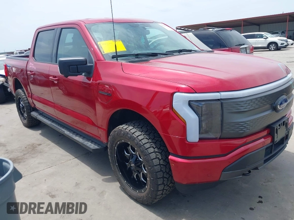 2023 Ford F-150 Lightning Pro with VIN 1FTVW1EL8PWG33656, listed as a IAAI auction lot 42260659 with 22,490 mi miles and . Bid and sale history available at DreamBid. Image 1.