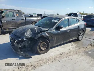 2015 Mazda 3 i SV with VIN JM1BM1T77F1247420, listed as a Copart auction lot 47079835 with 155,968 mi miles and Salvage Title. Bid and sale history available at carsss.com. Image 1.