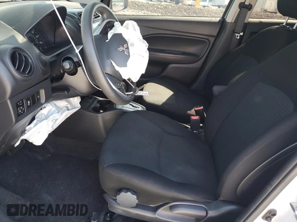 2023 Mitsubishi Mirage ES with VIN ML32FUFJXPHF06404, listed as a Copart auction lot 52619085 with 27,332 mi miles and Non repairable. Bid and sale history available at DreamBid. Image 7.