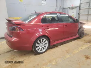 2011 Mitsubishi Lancer GTS with VIN JA32U8FW9BU025481, listed as a Copart auction lot 88100745 with 117,975 mi miles and Salvage Title. Bid and sale history available at carsss.com. Image 3.