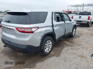 2021 Chevrolet Traverse LS with VIN 1GNERFKW1MJ254095, listed as a IAAI auction lot 42336687 with Not provided miles and . Bid and sale history available at DreamBid. Image 4.
