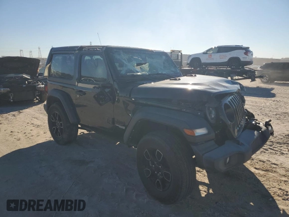2021 Jeep Wrangler Sport S with VIN 1C4GJXAN1MW665247, listed as a Copart auction lot 84696044 with 71,693 mi miles and Salvage Title. Bid and sale history available at DreamBid. Image 4.