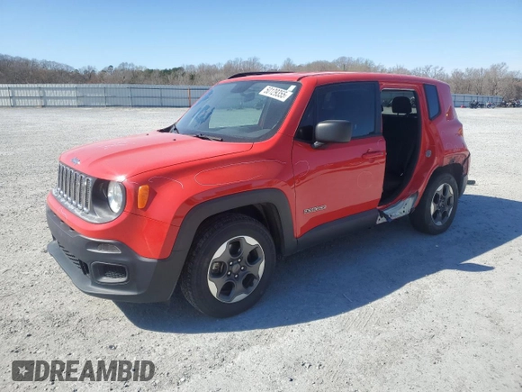 2018 Jeep Renegade Sport with VIN ZACCJAAB1JPG85055, listed as a Copart auction lot 50129355 with 147,626 mi miles and Salvage title. Bid and sale history available at DreamBid. Image 1.