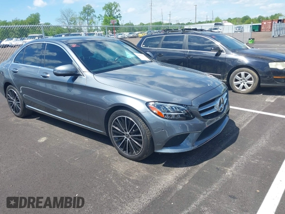 2021 Mercedes-Benz C 300 with VIN W1KWF8DBXMR645829, listed as a IAAI auction lot 42093092 with 25,768 mi miles and . Bid and sale history available at carsss.com. Image 1.