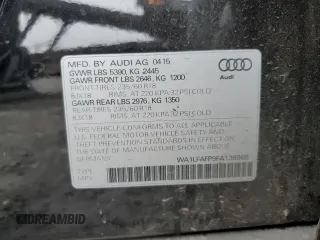 2015 Audi Q5 Premium Plus with VIN WA1LFAFP9FA136968, listed as a Copart auction lot 49289125 with 97,162 mi miles and Salvage Title. Bid and sale history available at carsss.com. Image 13.
