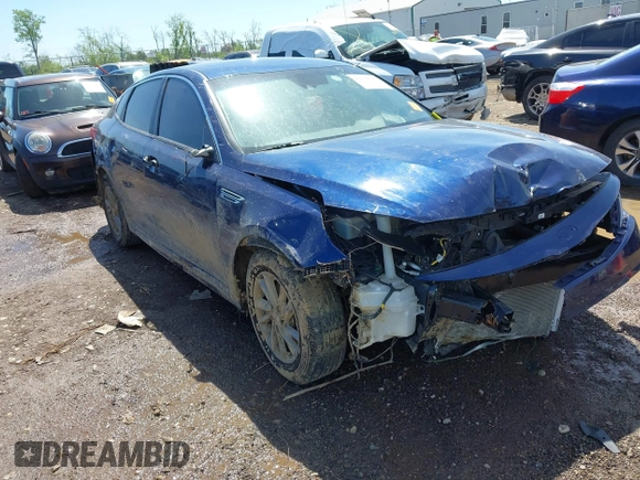 2020 Kia Optima LX with VIN 5XXGT4L38LG407103, listed as a IAAI auction lot 42130742 with 76,841 mi miles and . Bid and sale history available at DreamBid. Image 1.