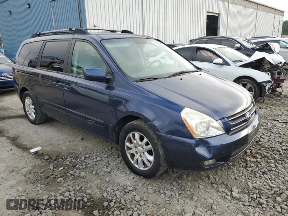 2007 Kia Sedona EX with VIN KNDMB233376163035, listed as a Copart auction lot 62410504 with 95,803 mi miles and Clean Title. Bid and sale history available at carsss.com. Image 4.