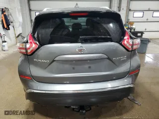 2018 Nissan Murano Platinum with VIN 5N1AZ2MH3JN167359, listed as a Copart auction lot 43870005 with 107,111 mi miles and Salvage Title. Bid and sale history available at carsss.com. Image 6.