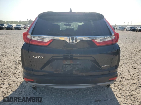 2017 Honda CR-V Touring with VIN 5J6RW1H97HL016344, listed as a Copart auction lot 51812315 with 47,795 mi miles and Salvage Title. Bid and sale history available at carsss.com. Image 6.
