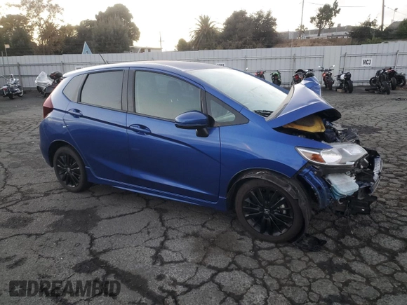 2018 Honda Fit Sport with VIN 3HGGK5G60JM716994, listed as a Copart auction lot 80749104 with Not Provided miles and Salvage Title. Bid and sale history available at DreamBid. Image 4.