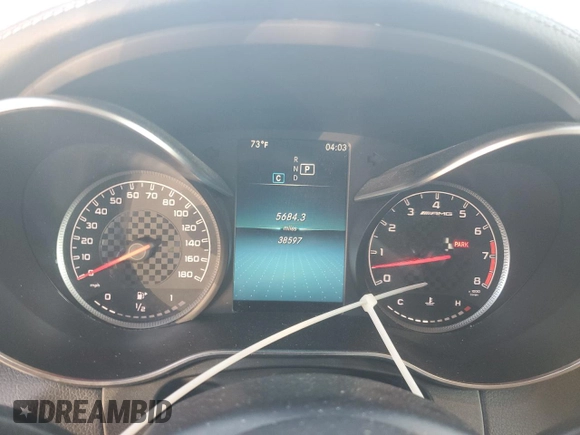 2020 Mercedes-Benz GLC with VIN WDC0G6EB9LF753756, listed as a Copart auction lot 86285044 with 38,597 mi miles and Salvage Title. Bid and sale history available at carsss.com. Image 9.