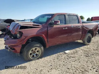 2020 Ram 1500 Laramie with VIN 1C6SRFJM3LN250494, listed as a Copart auction lot 72742304 with 82,204 mi miles and Salvage title. Bid and sale history available at DreamBid. Image 1.