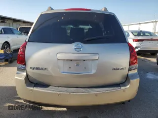2004 Nissan Quest SE with VIN 5N1BV28U24N370402, listed as a Copart auction lot 74610584 with 0 mi miles and Salvage Title. Bid and sale history available at carsss.com. Image 6.