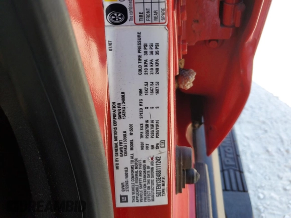 2008 Hummer H3 SUV with VIN 5GTEN13E488111242, listed as a Copart auction lot 78488954 with 0 mi miles and Salvage Title. Bid and sale history available at carsss.com. Image 13.