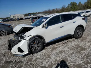 2019 Nissan Murano S with VIN 5N1AZ2MJ5KN136070, listed as a Copart auction lot 46271285 with 163,977 mi miles and Salvage Title. Bid and sale history available at carsss.com. Image 1.