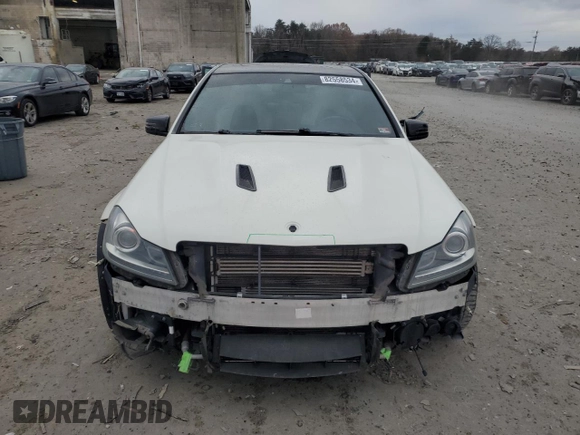 2012 Mercedes-Benz C 63 AMG with VIN WDDGF7HB1CA627046, listed as a Copart auction lot 82558534 with 110,149 mi miles and Salvage Title. Bid and sale history available at carsss.com. Image 5.