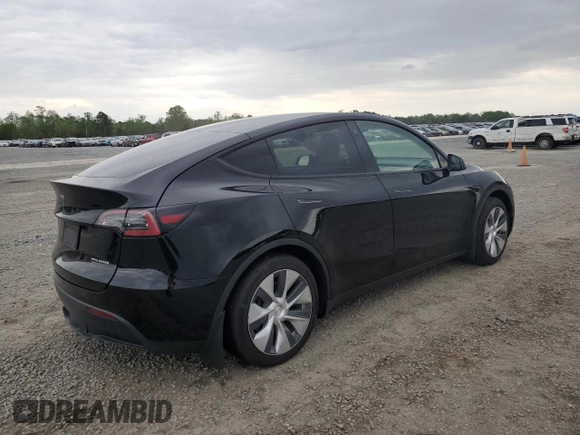 2022 Tesla Model Y Long Range with VIN 7SAYGDEE9NF436674, listed as a Copart auction lot 51478395 with 47,355 mi miles and Salvage Title. Bid and sale history available at carsss.com. Image 3.