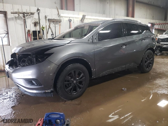 2017 Nissan Murano SL with VIN 5N1AZ2MH8HN151846, listed as a Copart auction lot 51273785 with 93,768 mi miles and Salvage Title. Bid and sale history available at carsss.com. Image 1.
