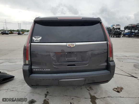 2017 Cadillac Escalade Premium Luxury with VIN 1GYS3CKJ3HR397003, listed as a Copart auction lot 57629104 with 104,645 mi miles and Salvage Title. Bid and sale history available at carsss.com. Image 6.