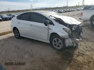 2015 Toyota Prius Four with VIN JTDKN3DU4F0408163, listed as a Copart auction lot 53390595 with 0 mi miles and Salvage Title. Bid and sale history available at carsss.com. Image 4.