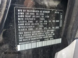 2013 Volkswagen Tiguan SEL with VIN WVGBV3AX1DW581790, listed as a Copart auction lot 51319665 with 194,237 mi miles and Clean Title. Bid and sale history available at DreamBid. Image 13.