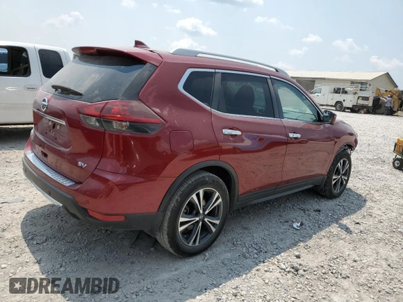 2020 Nissan Rogue S with VIN 5N1AT2MT8LC820093, listed as a Copart auction lot 59669625 with 67,395 mi miles and Salvage title. Bid and sale history available at DreamBid. Image 3.